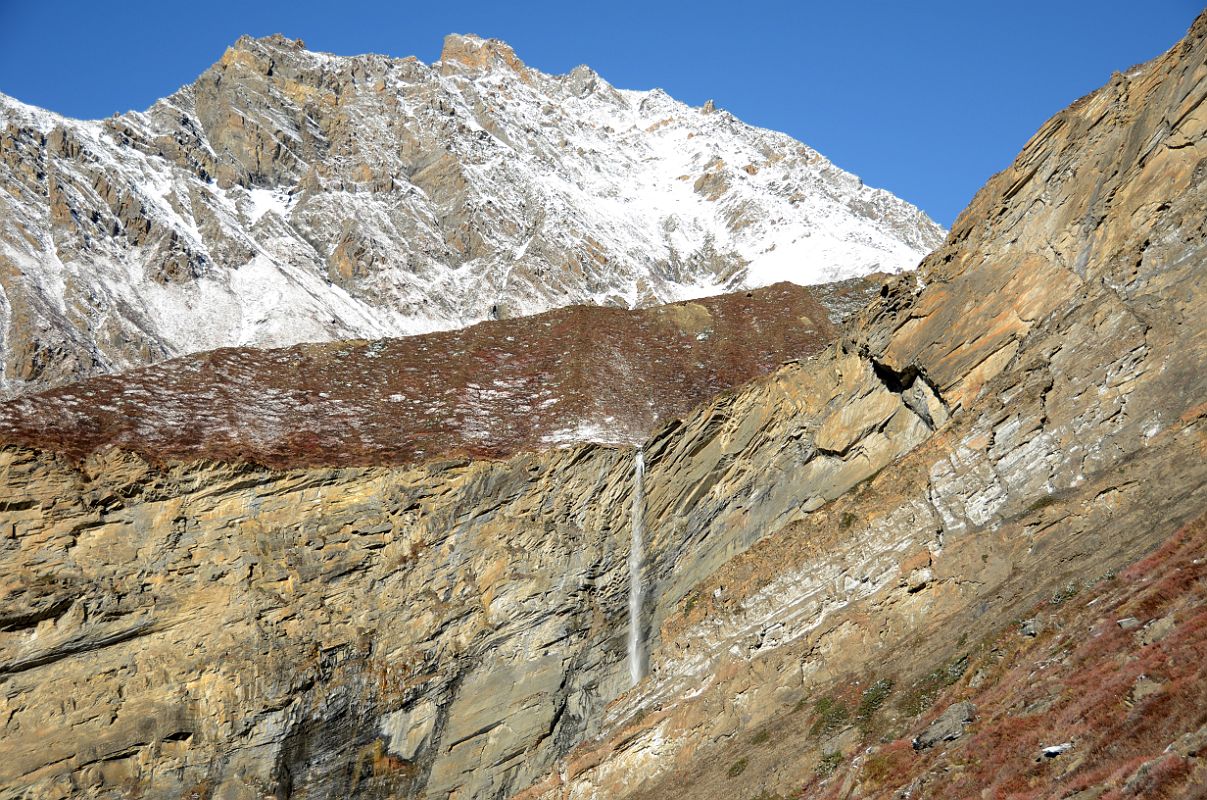 10 The Trail From Waterfall Camp Passes The Second Waterfall On The Way To Chulu Far East Base Camp 